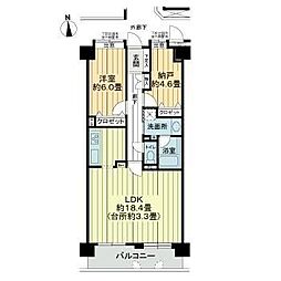 ライオンズヒルズ泉中央 1SLDKの間取図画像