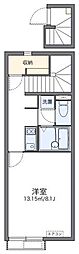 レオネクストシャトレー国見 1Kの間取図画像