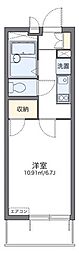 クレール国見 1Kの間取図画像