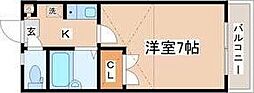 リブレ恵和町 1Kの間取図画像