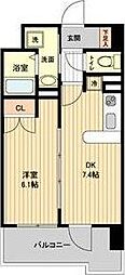 RESIDIA仙台原ノ町 1DKの間取図画像