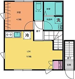 スリジェ・リアン 1LDKの間取図画像