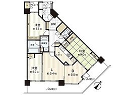 ライオンズタワー仙台広瀬 3LDKの間取図画像