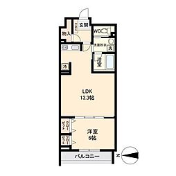Ｓ−ＦＯＲＴ泉中央 3階1LDKの間取り