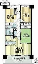 ライオンズマンション北四番丁 2階3LDKの間取り