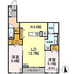 間取図画像 2LDK