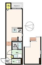 プライム山手コート 1階1Kの間取り