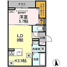 CLASSEUM仙台小田原 IV 1LDKの間取図画像