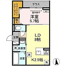 間取図画像 1LDK
