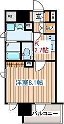 Brighton East 4階1Kの間取り