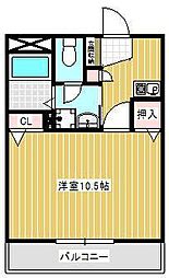 プチ・ルミエ 4階1Kの間取り