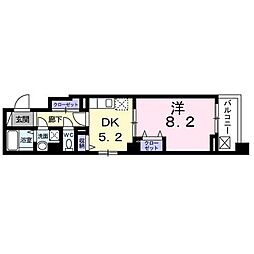 Ｓ・Ｋ・Ｙ　二日町 4階1DKの間取り