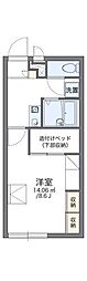 レオパレス松森台 1Kの間取図画像