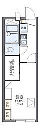 レオパレス大谷地 1Kの間取図画像