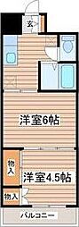 アーバンコート 2Kの間取図画像