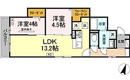 間取図画像 2LDK