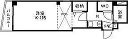 グランドール市名坂 1Kの間取図画像