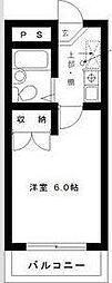 ベルシティ旭ヶ丘 1Kの間取図画像