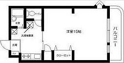 シェモア泉中央 1Kの間取図画像
