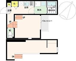 フォルテ長町 1Kの間取図画像