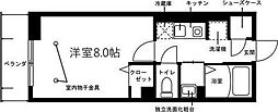 D-Room南染師町 A棟 1Kの間取図画像