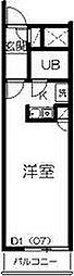 エスパシオ大町 ワンルームの間取図画像