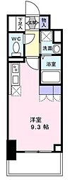 渡幸ベルメゾン五橋 ワンルームの間取図画像