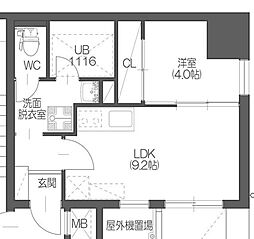 ARIORU一番町 1LDKの間取図画像