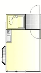 メルセデスハイム 101 1階ワンルームの間取り