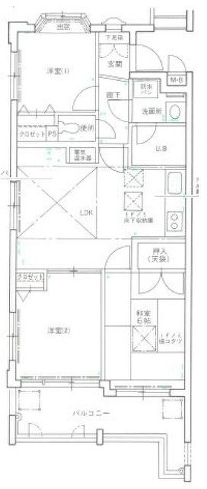 3LDK 間取り