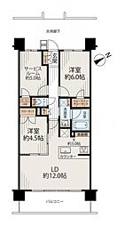 間取図画像 2SLDK