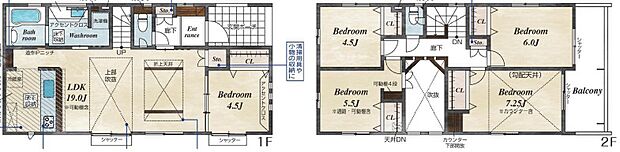 間取り図 1号棟