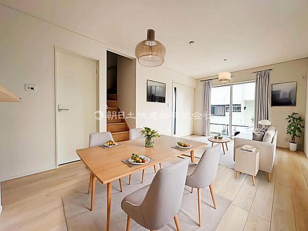 リビングはCGによる加工