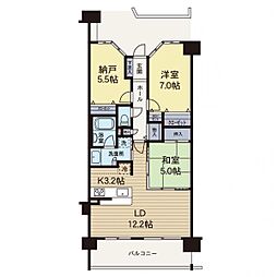 レーベンハイム小手指さくら通り 2SLDKの間取図画像