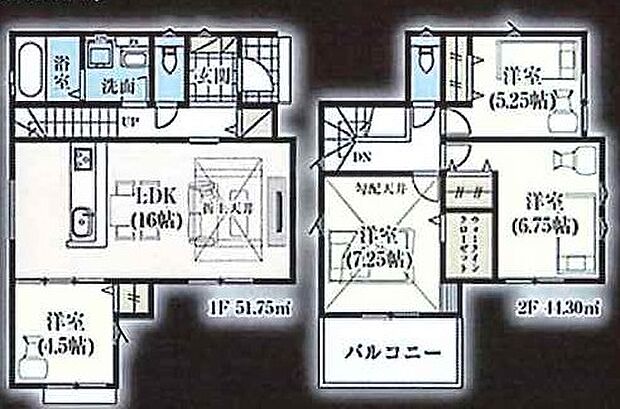 間取り図 1号棟