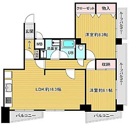 間取図画像 2LDK