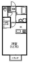 ベラヴィスタ ワンルームの間取図画像