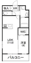 AVENUE 1LDKの間取図画像