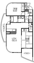 CREAM 2LDKの間取図画像