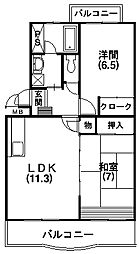 セレス富塚 2LDKの間取図画像