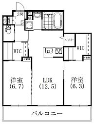 リライフ楊子 2LDKの間取図画像
