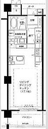 ロイヤルパークス桃坂 ワンルームの間取図画像
