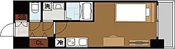 エスリードナンバステーションプラザ 1Kの間取図画像