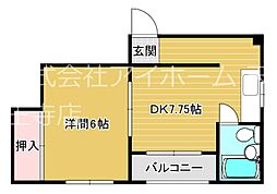 間取図画像 1DK