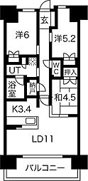大阪ベイレジデンス 3LDKの間取図画像
