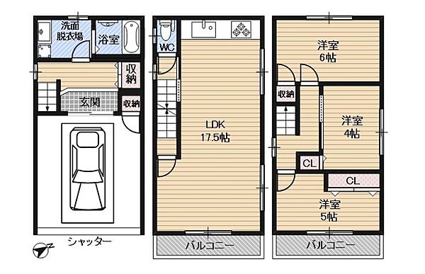 間取りを拡大表示