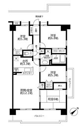 エステ・スクエア我孫子2 4LDKの間取図画像