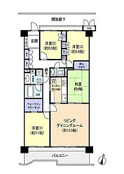 モアクレスト我孫子ヒルズ 4LDKの間取図画像