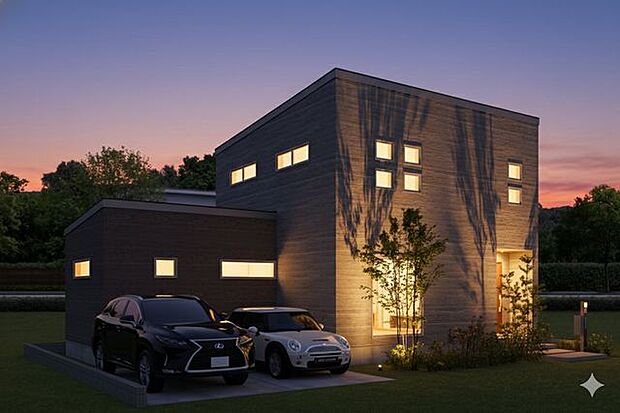 4LDK外観パース南西