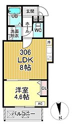 間取図画像 1LDK